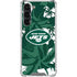NFL New York Jets Tropical Print Galaxy S24 FE Clear Case