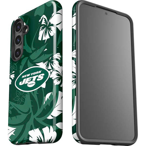NFL New York Jets Tropical Print Galaxy S25 Impact Case