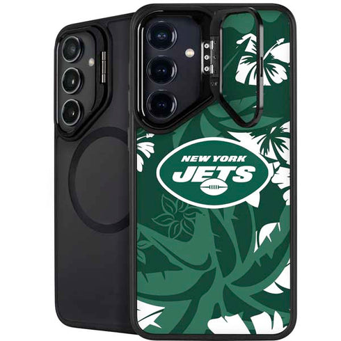 NFL New York Jets Tropical Print Galaxy S25 Kickstand Case