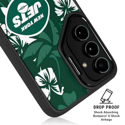NFL New York Jets Tropical Print Galaxy S25 Kickstand Case