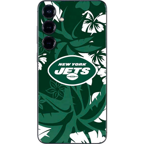 NFL New York Jets Tropical Print Galaxy S24 Plus Skin