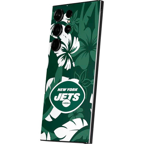 NFL New York Jets Tropical Print Galaxy S24 Ultra Skin