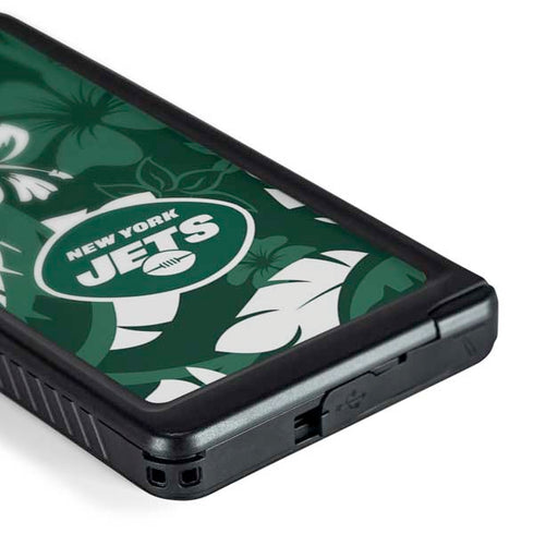NFL New York Jets Tropical Print Galaxy S24 Ultra Waterproof Case