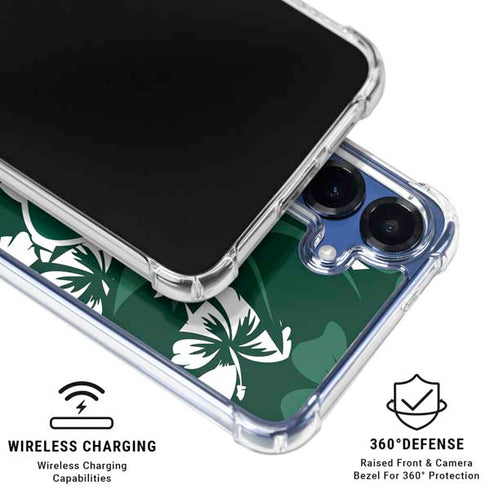 NFL New York Jets Tropical Print Galaxy S25 Plus Clear Case