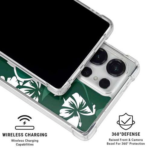 NFL New York Jets Tropical Print Galaxy S25 Ultra Clear Case