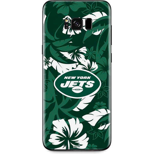 NFL New York Jets Tropical Print Galaxy S8 Plus Skin