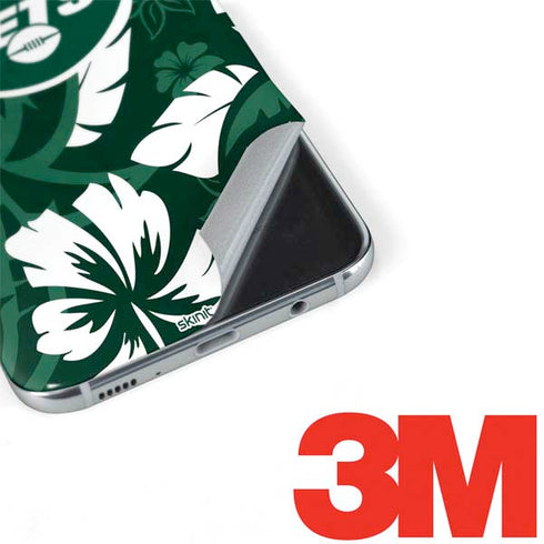 NFL New York Jets Tropical Print Galaxy S8 Skin