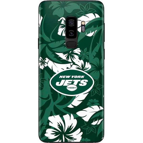NFL New York Jets Tropical Print Galaxy S9 Plus Skin