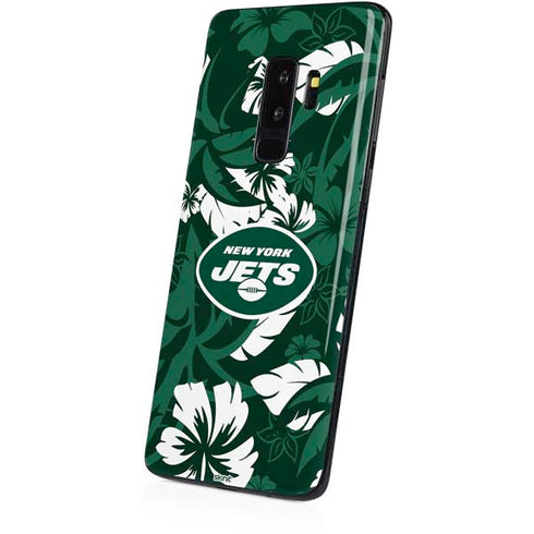 NFL New York Jets Tropical Print Galaxy S9 Plus Skin