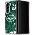 NFL New York Jets Tropical Print Galaxy Z Fold5 5G Clear Case