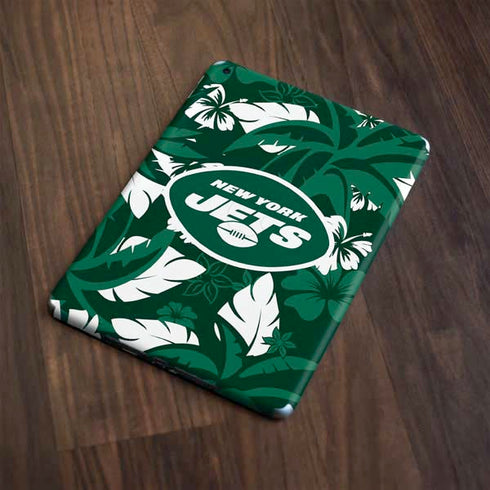 NFL New York Jets Tropical Print Apple iPad Skin