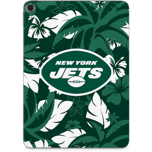 NFL New York Jets Tropical Print Apple iPad Pro Skin