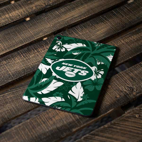 NFL New York Jets Tropical Print Apple iPad Pro Skin