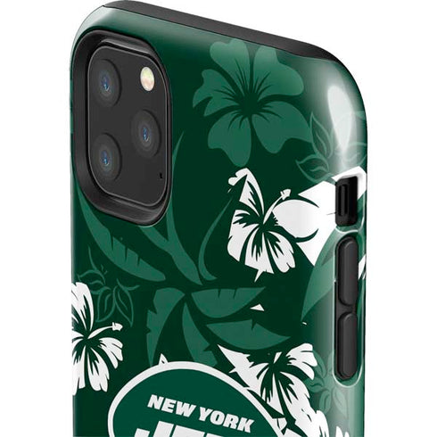 NFL New York Jets Tropical Print iPhone 11 Pro Max Impact Case
