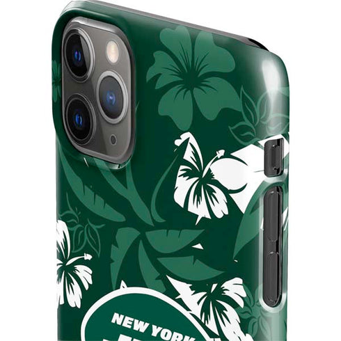 NFL New York Jets Tropical Print iPhone 11 Pro Max Lite Case