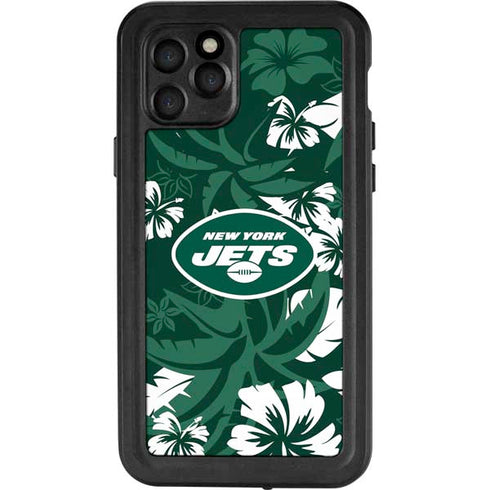 NFL New York Jets Tropical Print iPhone 11 Pro Waterproof Case