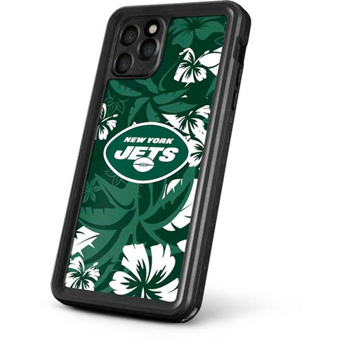 NFL New York Jets Tropical Print iPhone 11 Pro Waterproof Case