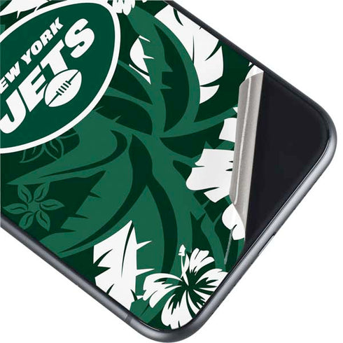 NFL New York Jets Tropical Print iPhone 11 Skin