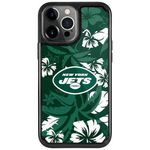 NFL New York Jets Tropical Print iPhone Cases