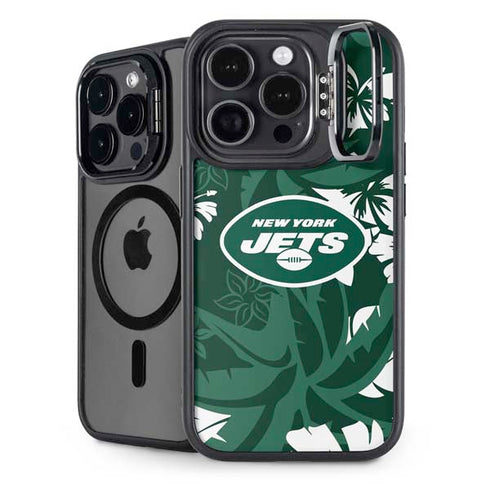 NFL New York Jets Tropical Print iPhone 14 Pro Kickstand Case