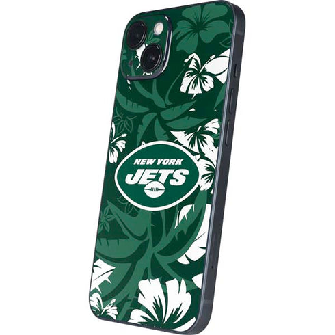 NFL New York Jets Tropical Print iPhone Skins