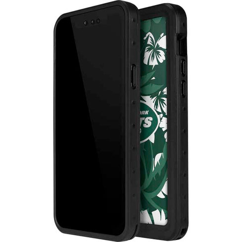 NFL New York Jets Tropical Print iPhone 15 Pro Waterproof Case