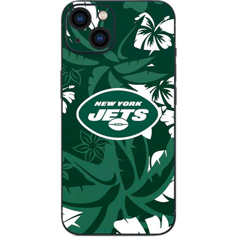 NFL New York Jets Tropical Print iPhone 15 Skin