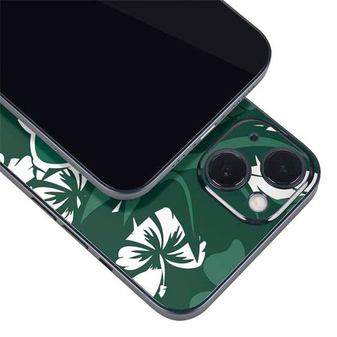 NFL New York Jets Tropical Print iPhone 15 Skin