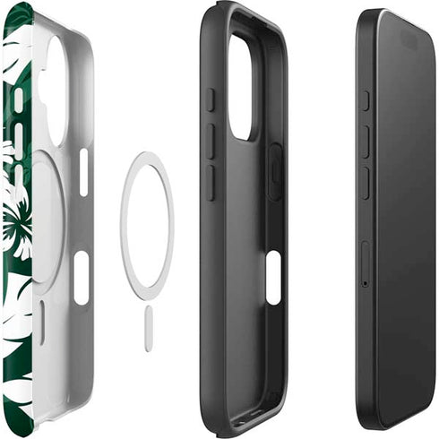 NFL New York Jets Tropical Print iPhone 16 Plus Magsafe Impact Case