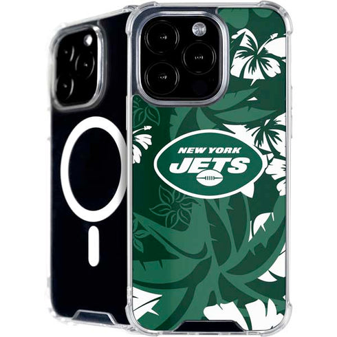 NFL New York Jets Tropical Print iPhone 16 Pro MagSafe Case