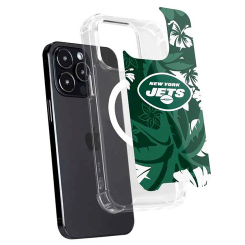 NFL New York Jets Tropical Print iPhone 16 Pro MagSafe Case