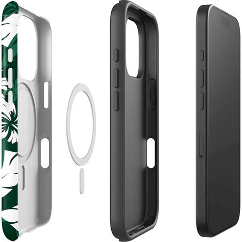 NFL New York Jets Tropical Print iPhone 16 Pro Magsafe Impact Case
