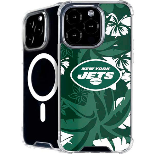NFL New York Jets Tropical Print iPhone 16 Pro Max MagSafe Case