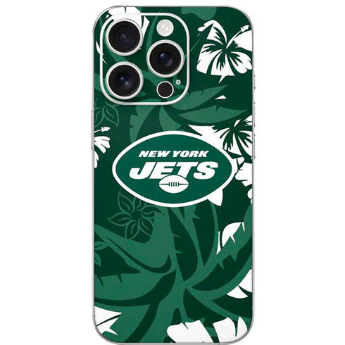 NFL New York Jets Tropical Print iPhone 16 Pro Skin