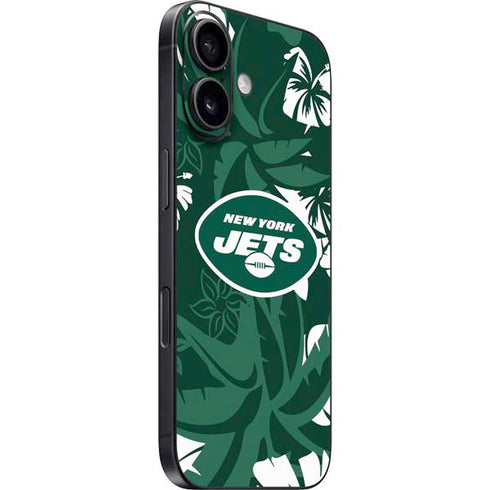 NFL New York Jets Tropical Print iPhone 16 Skin