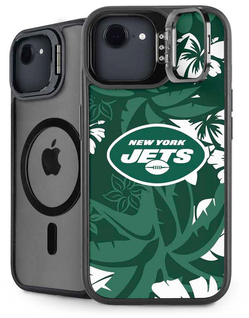 NFL New York Jets Tropical Print iPhone 16e Kickstand Case