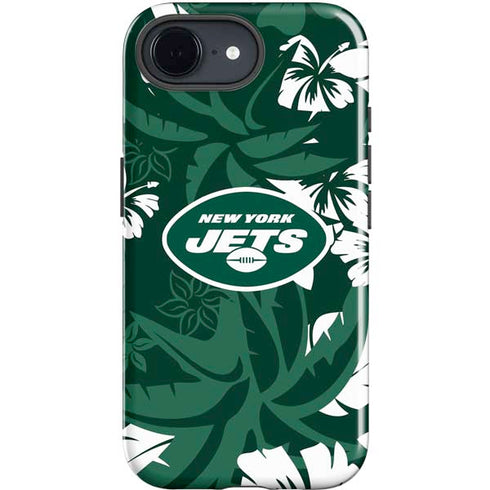 NFL New York Jets Tropical Print iPhone 16e Impact Case