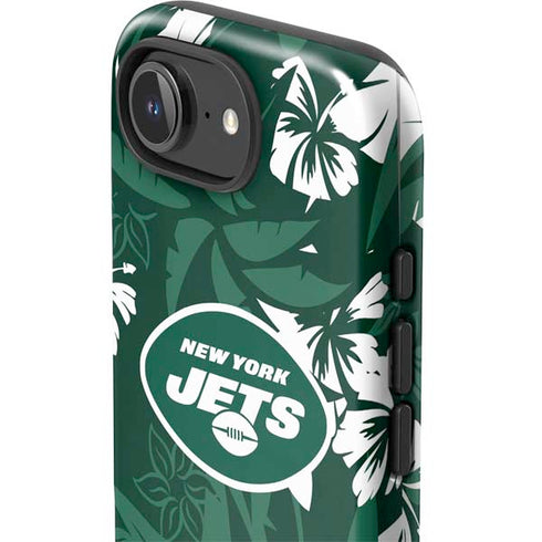 NFL New York Jets Tropical Print iPhone 16e Impact Case