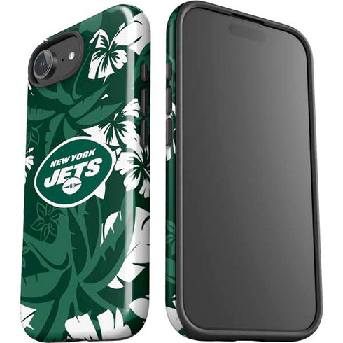 NFL New York Jets Tropical Print iPhone 16e Impact Case