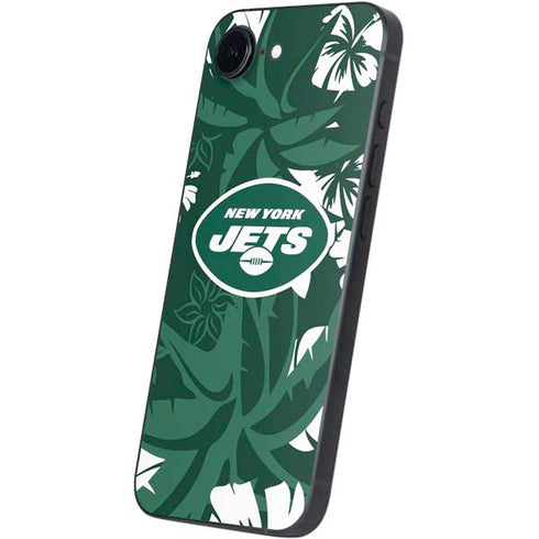 NFL New York Jets Tropical Print iPhone 16e Skin