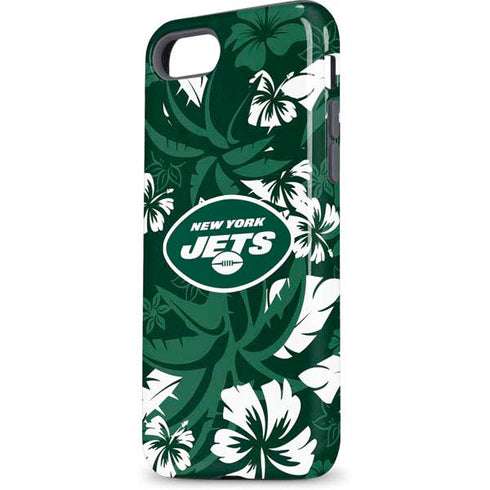 NFL New York Jets Tropical Print iPhone 7 Pro Case
