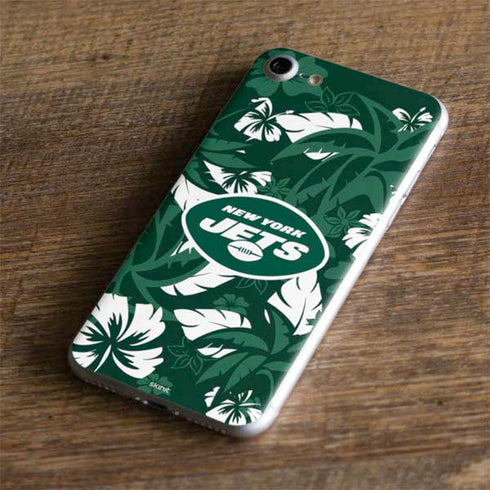 NFL New York Jets Tropical Print iPhone 7 Skin