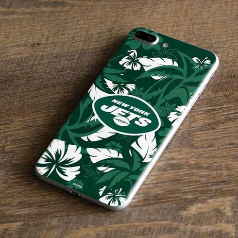 NFL New York Jets Tropical Print iPhone 8 Plus Skin