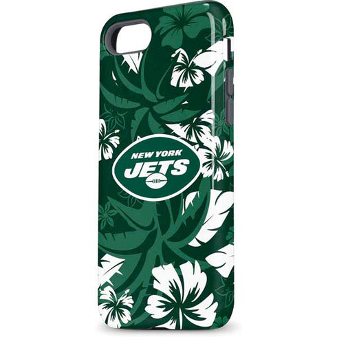 NFL New York Jets Tropical Print iPhone 8 Pro Case
