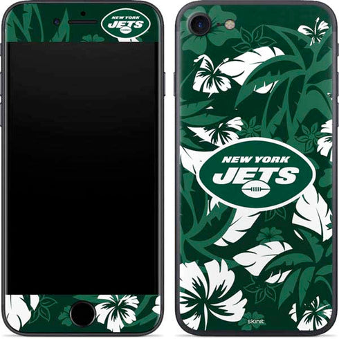 NFL New York Jets Tropical Print iPhone 8 Skin