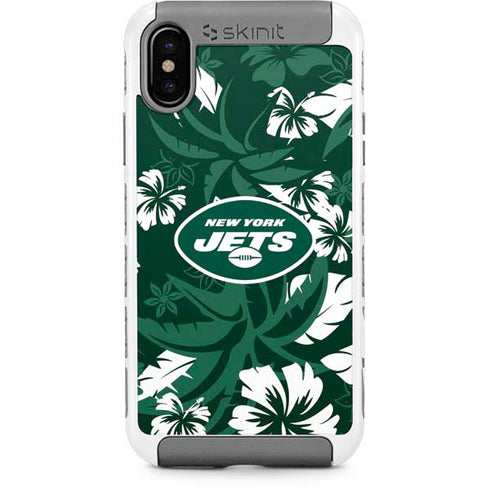 NFL New York Jets Tropical Print iPhone Cases