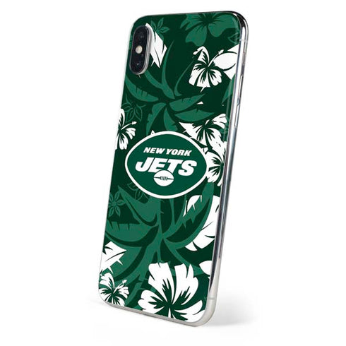 NFL New York Jets Tropical Print iPhone XS Max Skin
