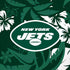 NFL New York Jets Tropical Print iPhone XS Skin