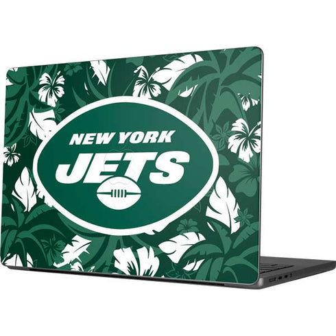 NFL New York Jets Tropical Print Apple MacBook Pro 14-inch Skin