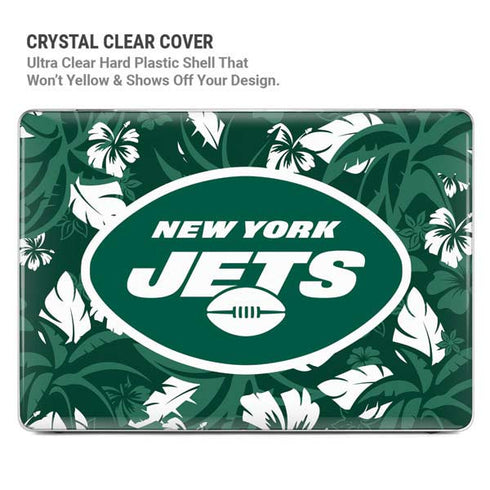 NFL New York Jets Tropical Print MacBook Cases